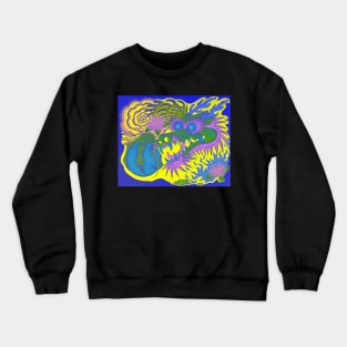 Neon Dragon With 4 Elements Variant 27 Crewneck Sweatshirt